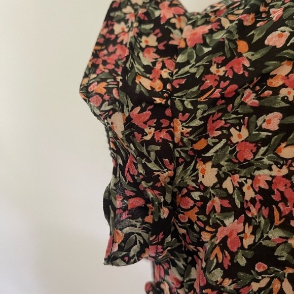 NWT BB Dakota by Steve Madden  Floral ruffle sleeveless blouse sz S 3554 - Picture 13 of 16